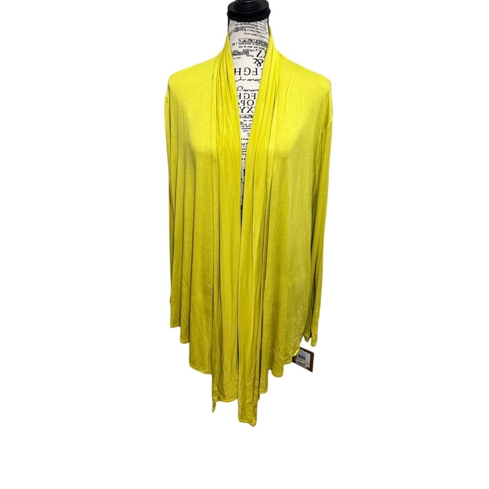 Ellen Tracy Lemon Yellow Cardigan